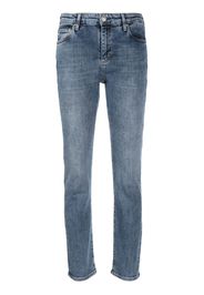 AG Jeans high-rise straight-leg jeans - Blu