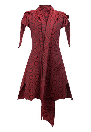 Aganovich shawl lapel shortsleeved jacket - Rosso