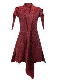 Aganovich shawl lapel shortsleeved jacket - Rosso