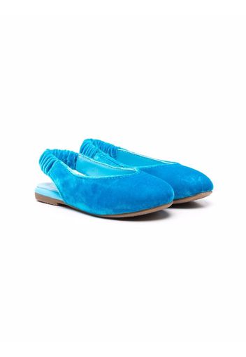 Age of Innocence Matilda velvet ballerina shoes - Blu