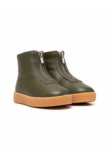 Age of Innocence Stivaletti con fodera shearling in pelle - Verde