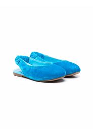 Age of Innocence Matilda velvet ballerina shoes - Blu