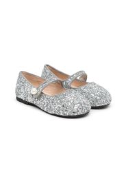 Age of Innocence Elin glitter ballerina shoes - Argento