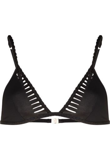 AGENT PROVOCATEUR Sofi triangle cup bikini top - Nero