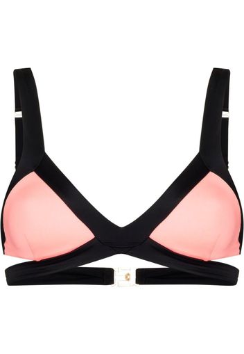 AGENT PROVOCATEUR Mazzy cut-out bikini top - Rosa