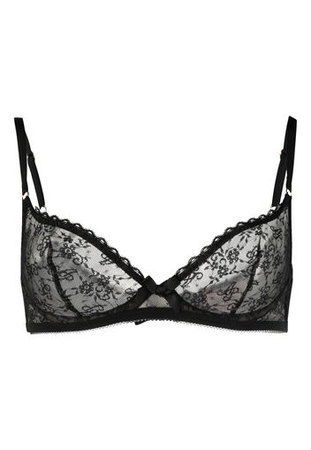 Agent Provocateur Reggiseno semi trasparente Malorey - Nero