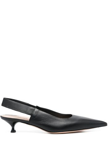 AGL leather 50mm slingback pumps - Nero