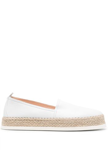 AGL Rope flat leather espadrilles - Bianco