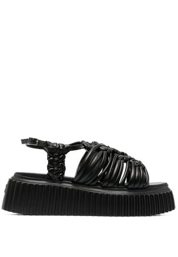 AGL Alice 65mm flatform sandals - Nero