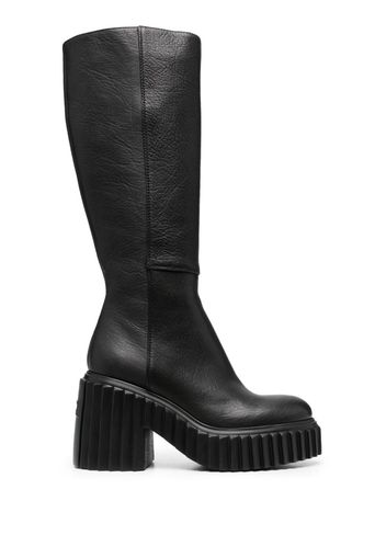 AGL Tiggy 100mm leather boots - Nero