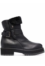 Guidi grained leather round-toe boots - Toni neutri