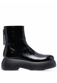 AGL platform ankle boots - Nero