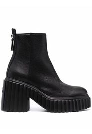 AGL ridged sole platform boots - Nero