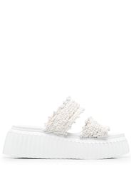 AGL double-strap design mules - Bianco