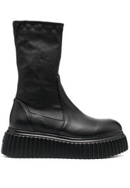 AGL Milagros 65mm round-toe boots - Nero