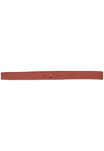 Agnona logo-embossed leather belt - Rosso