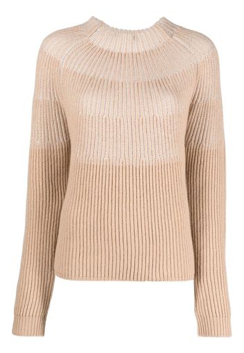 Agnona colour-block cashmere jumper - Toni neutri