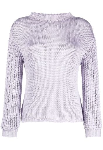 Agnona interwoven knitted jumper - Viola