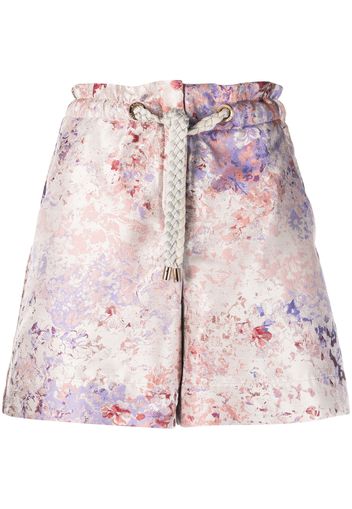 Agnona Shorts a fiori - Rosa