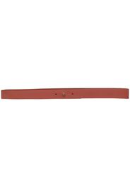 Agnona logo-embossed leather belt - Rosso