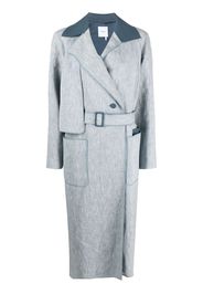 Agnona Trench oversize - Blu