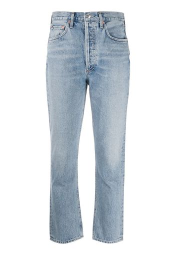 cropped skinny-fit jeans