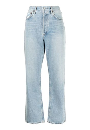 AGOLDE Jeans dritti a vita alta - Blu