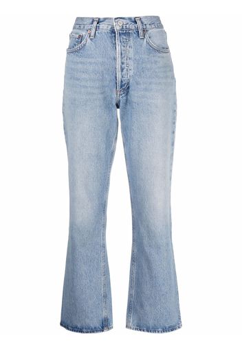 AGOLDE Jeans svasati a vita alta - Blu