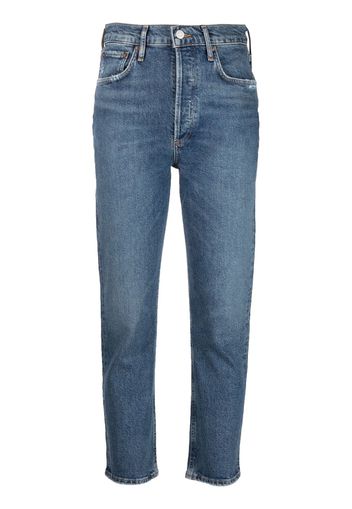 AGOLDE cropped denim jeans - Blu