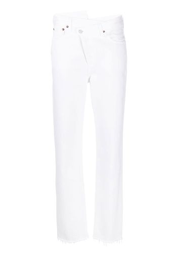 AGOLDE crossover slim-cut jeans - Bianco