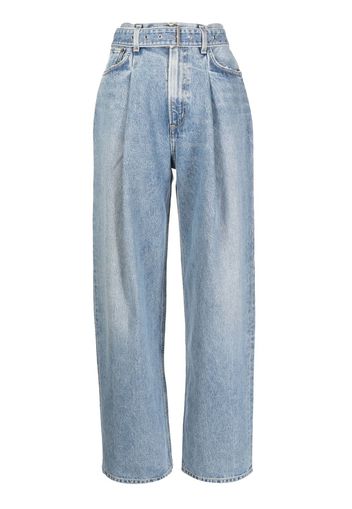 AGOLDE high-waisted wide-leg jeans - Blu