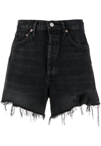 AGOLDE Stella high-rise denim shorts - Nero