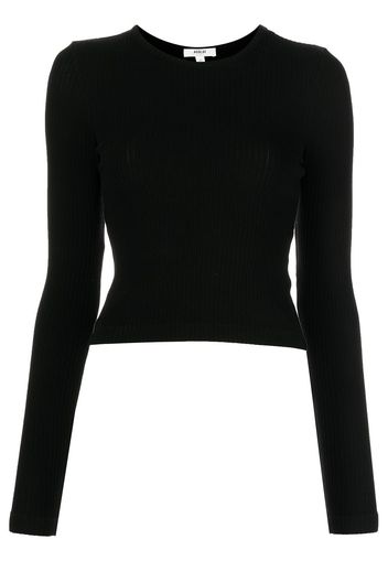 AGOLDE stretch-cotton long-sleeved T-shirt - Nero