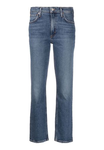 AGOLDE Lyle low-rise straight-leg jeans - Blu