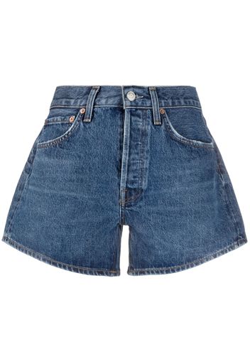 AGOLDE high-waist denim shorts - Blu
