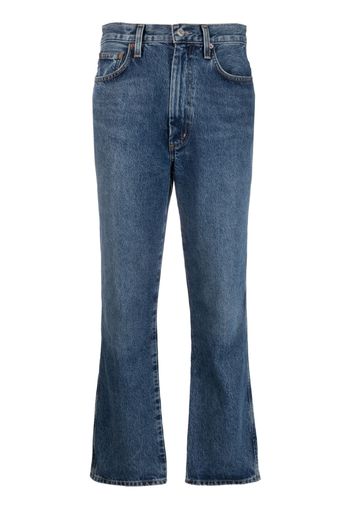 AGOLDE high-waist cropped jeans - Blu