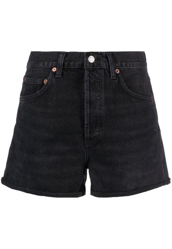 AGOLDE Shorts denim Dee a vita alta - Nero