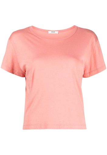AGOLDE Drew drop-shoulder T-shirt - Rosa