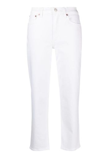 AGOLDE Kye mid-rise cropped jeans - Bianco