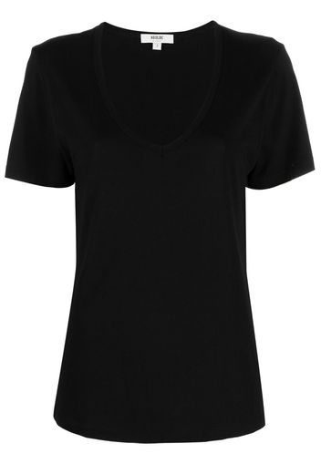 AGOLDE V-neck cotton-blend T-shirt - Nero