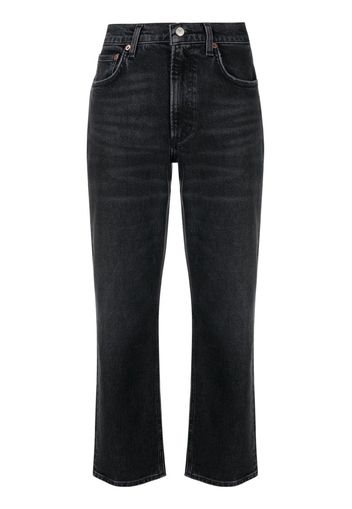 AGOLDE low-rise cropped jeans - Grigio