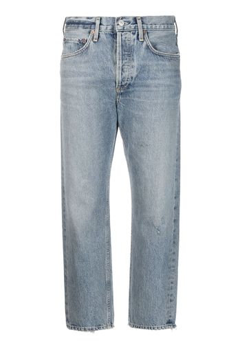 AGOLDE mid-rise cropped jeans - Blu