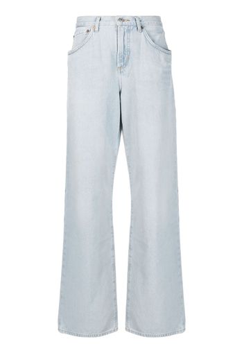 AGOLDE high-waisted wide-leg jeans - Blu