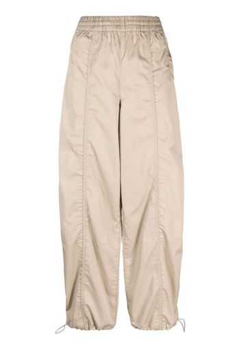 AGOLDE Dakota drawstring-ankle trousers - Toni neutri