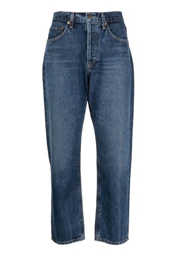 AGOLDE high-rise cropped jeans - Blu