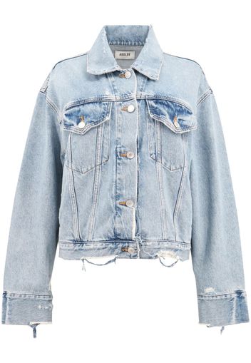 AGOLDE Martika distressed-effect denim jacket - Blu