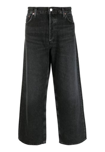 AGOLDE mid-rise wide-leg jeans - Nero