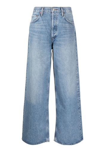 AGOLDE high-rise straight-leg jeans - Blu