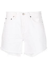 AGOLDE Shorts denim a vita alta Parker - Bianco