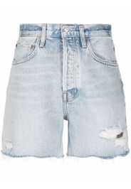 AGOLDE distressed denim shorts - Blu